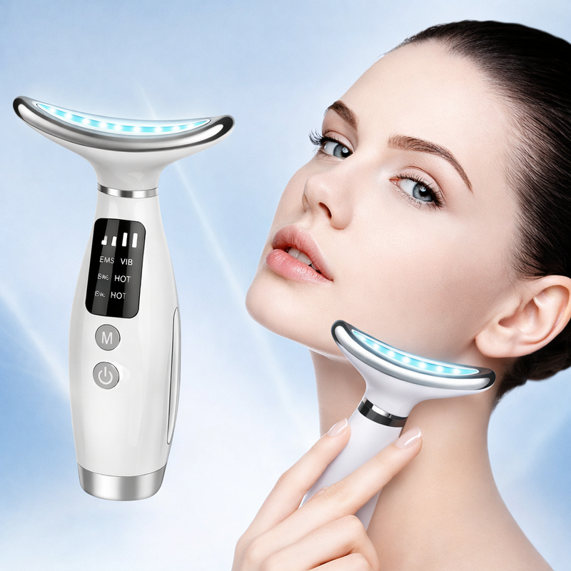 Novo Massageador Portátil - Cuidado Diário Face e Pescoço