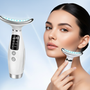 Massageador Facial e Pescoço com LED – Rejuvenescimento, Relaxamento e Pele Radiante
