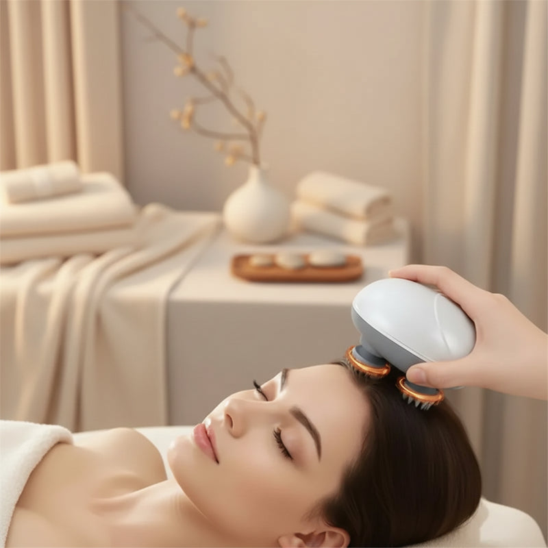 Massageador Estímulo Capilar Elétrico Super Relaxante - Anti-Queda Pro