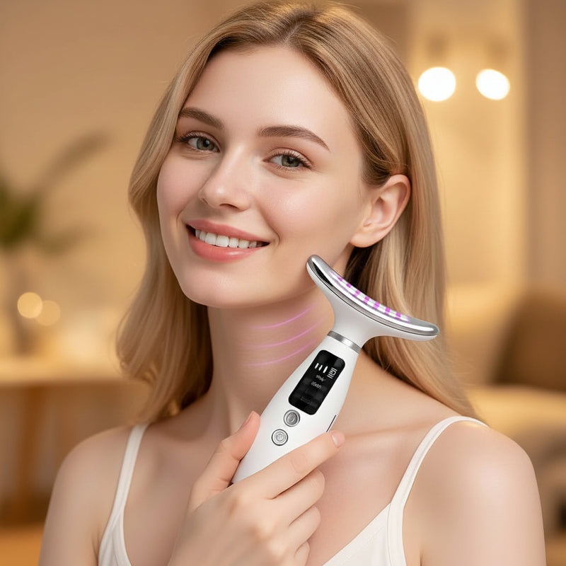 EssenzaLift™ Spa Facial LED 7 Cores | Massageador com Aquecimento