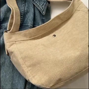Bolsa Novo Estilo Bolsa De Moda De Ombro Unissex De Grande Capacidade Bolsa De Veludo