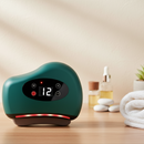 Massageador Elétrico Guasha De Pedra Aquecedor Vibração De Aquecimento De Pedras De Pescoço Ferramenta De Remoção De Rugas