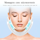 Moldar o Rosto em V, Massageador Facial Eletrico, Massageador de Pescoço e Redutor Facial de Papada e Rugas KA-2220