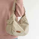Bolsa Novo Estilo Bolsa De Moda De Ombro Unissex De Grande Capacidade Bolsa De Veludo