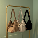 Bolsa Novo Estilo Bolsa De Moda De Ombro Unissex De Grande Capacidade Bolsa De Veludo