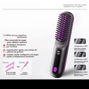 Nova chapinha de cabelo sem fio, com visor digital, recarregável, mini chapinha portátil para viagens, dois em um: alisa