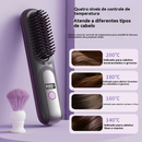 Nova chapinha de cabelo sem fio, com visor digital, recarregável, mini chapinha portátil para viagens, dois em um: alisa