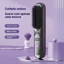 Nova chapinha de cabelo sem fio, com visor digital, recarregável, mini chapinha portátil para viagens, dois em um: alisa