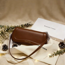 Bolsa de Ombro Feminina com Alça Ajustável, Bolsa Feminina Elegante com Couro Sintetico Preto, Presente