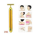 Dispositivo de Massagem Elétrica Massageador Facial Vibração Afina Rosto Bastão Mágico Anti-olheira