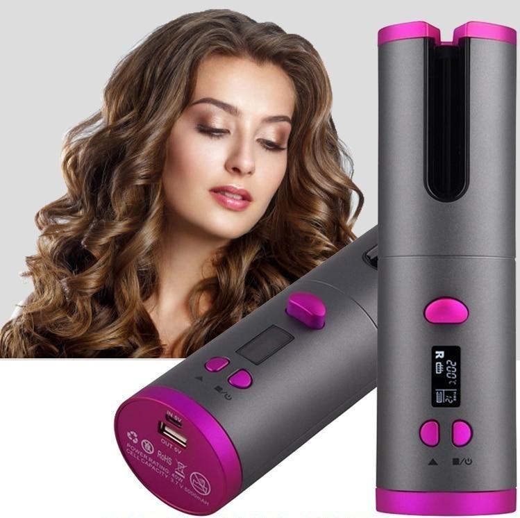 Modelador de Cachos sem fio- Auto-Curler Pro