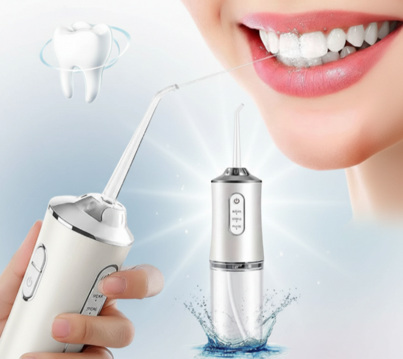 HYQ1726 Irrigador Bucal Portátil Branco Jato D`água