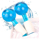 KIT 2 Globos Faciais Para Massagem Esfera 2 Peças Cromoterapia Cristal Anti Aging Profissional Estética Crystal Ball