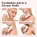GOKOCO Massageador Inteligente com Vibração e Calor para Corpo e Rosto Recarregável 9 Níveis