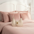 Bolsa Feminina Baguete Média De Ombro Estilosa Casual