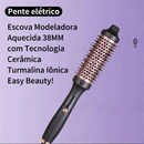 Escova Alisador Elétrica Quente Cabelo Com 2 Em1 Modelador 110V 220V