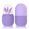 Massageador Facial De Silicone Com Rolo De Gelo , Ferramenta De Massagem De Pele De Beleza Para Resfriamento De Pescoço
